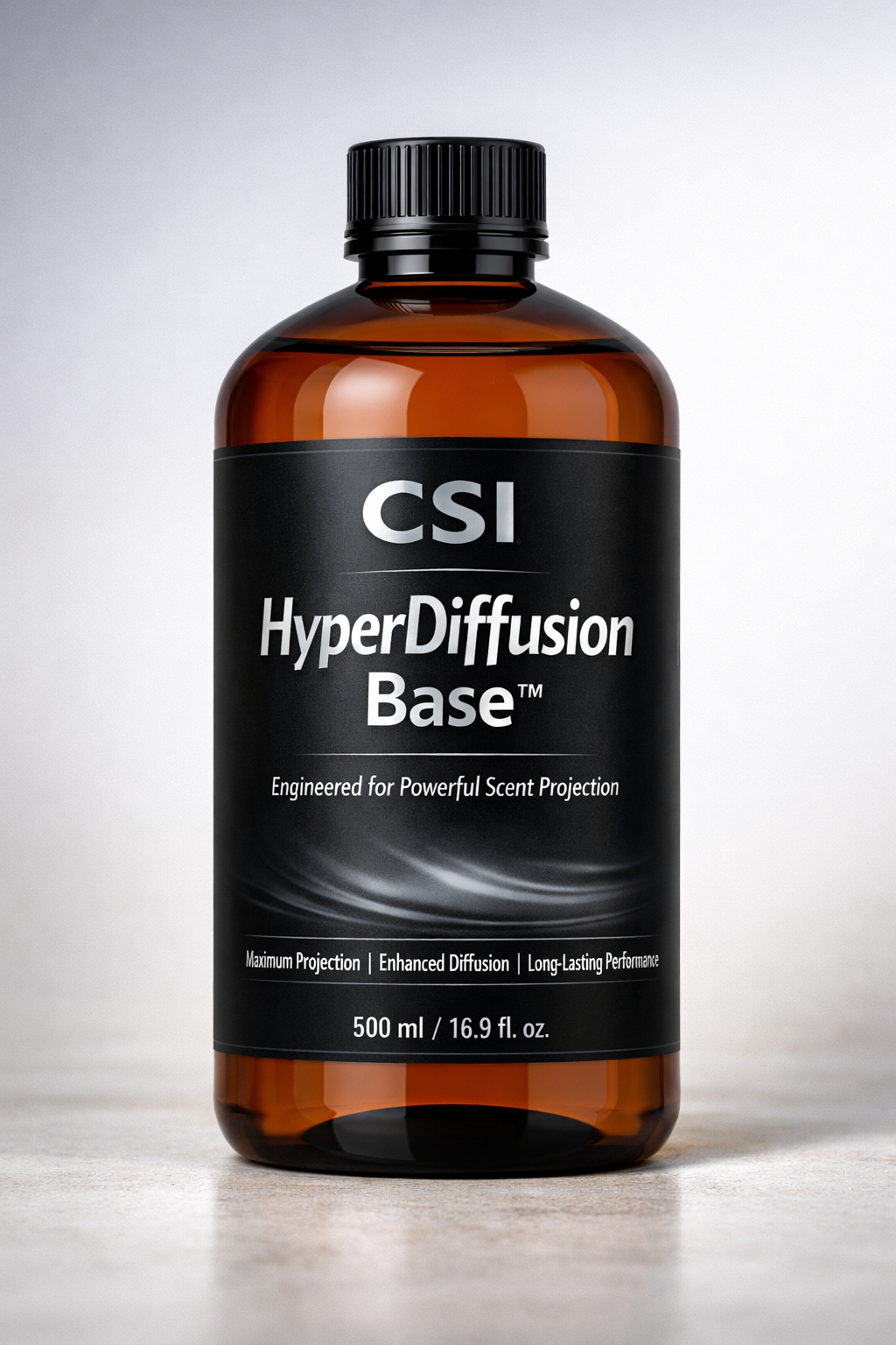 Bottle of CSI HyperDiffusion Base on a light background