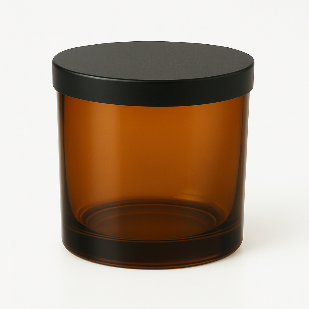 Amber Glass Jar with Black Lid (150 gram) (Deliveries Starting 5th Dec)