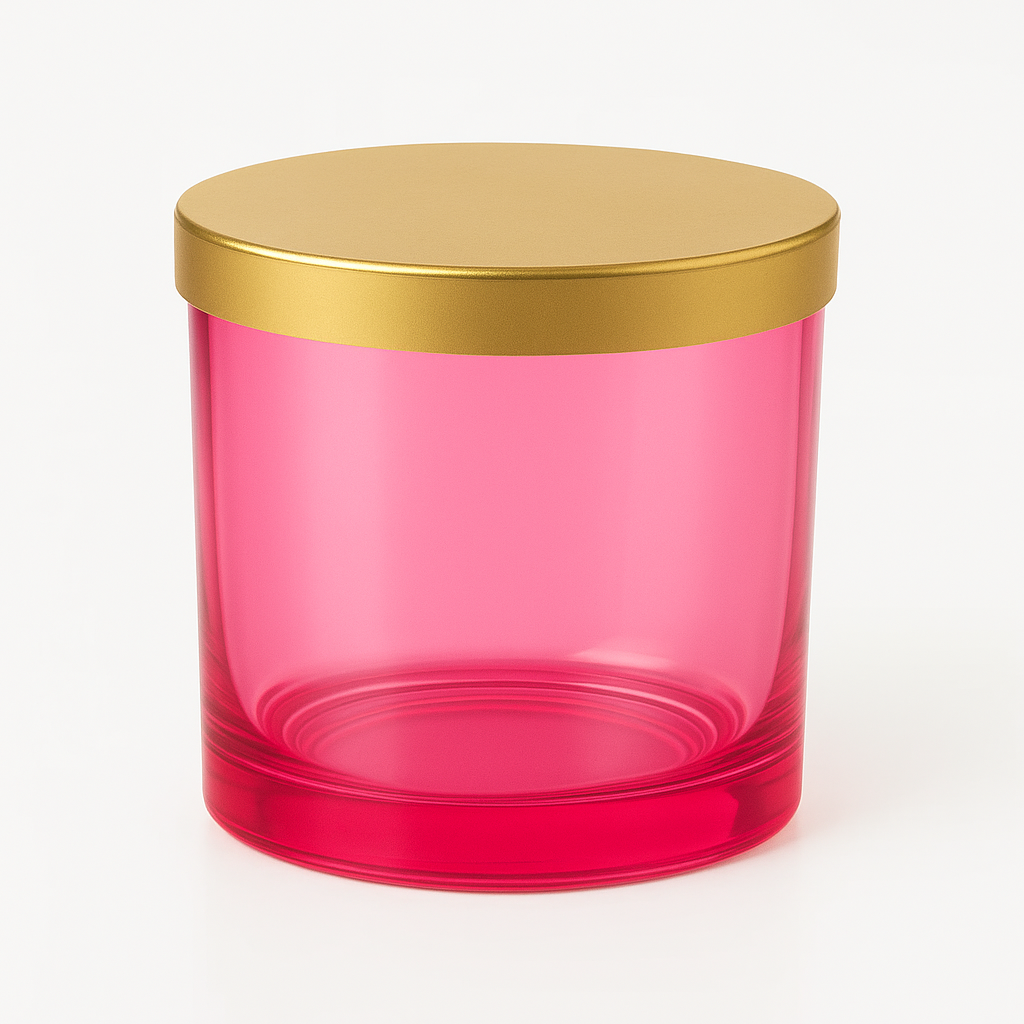 Pink Glass Jar with Golden Lid (150 gram) (Deliveries Starting 5th Dec)