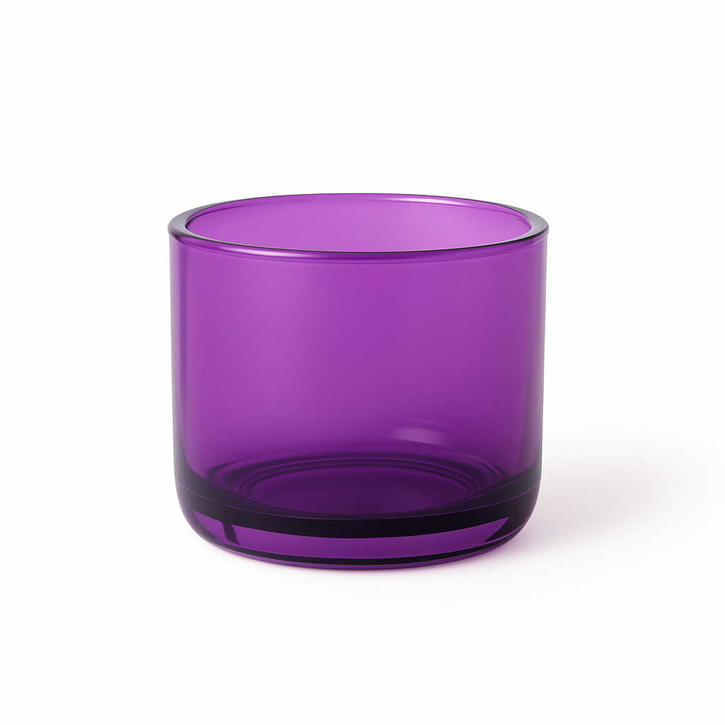 रंगीन मोमबत्ती कंटेनर - नीला