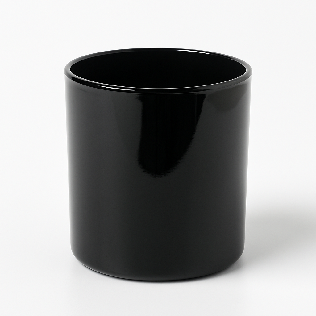 काला मैट ग्लास जार