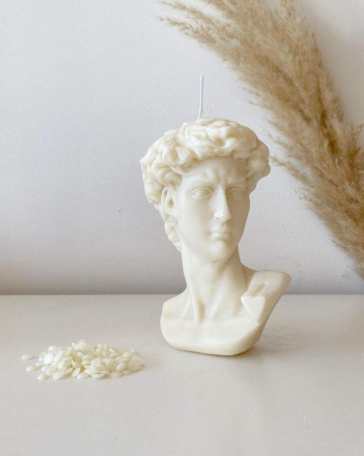 David-Kerzenform, 14,5 cm hoch, 13 cm breit