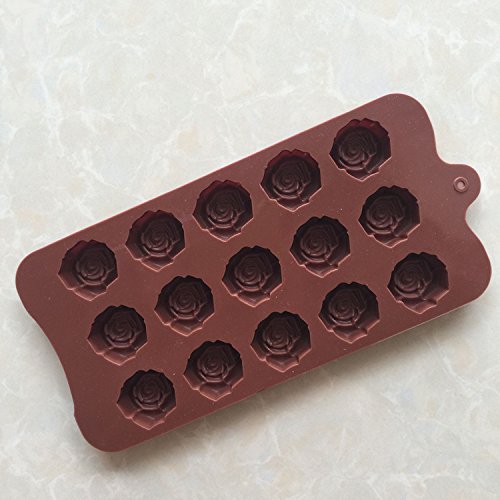 15 Cavity Rose Moulds