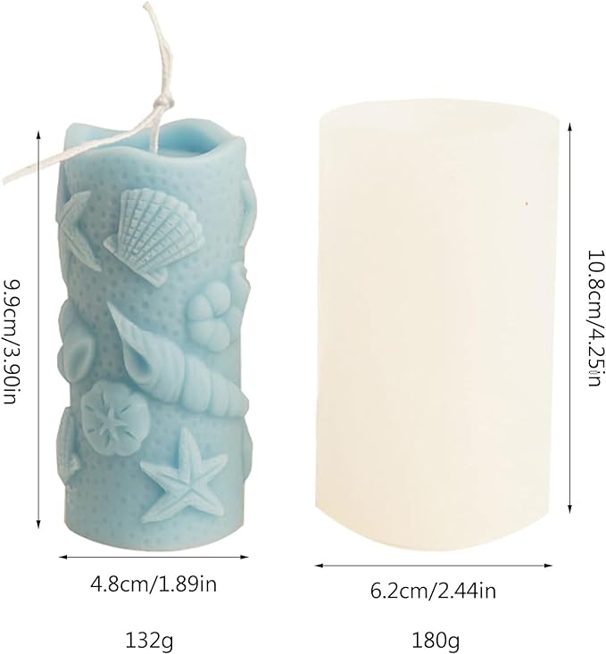 Beach Theme Pillar Mould (High Quality Silicone)