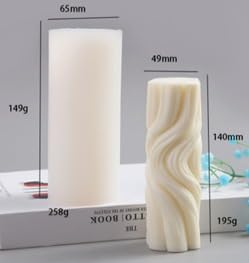 Twisted Wave Silicone Candle Mold – 3D Spiral Design