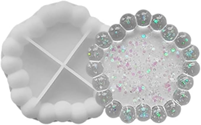 Bubble Edge Pentagon Coaster Mould – For Resin, Concrete, Wax & More!