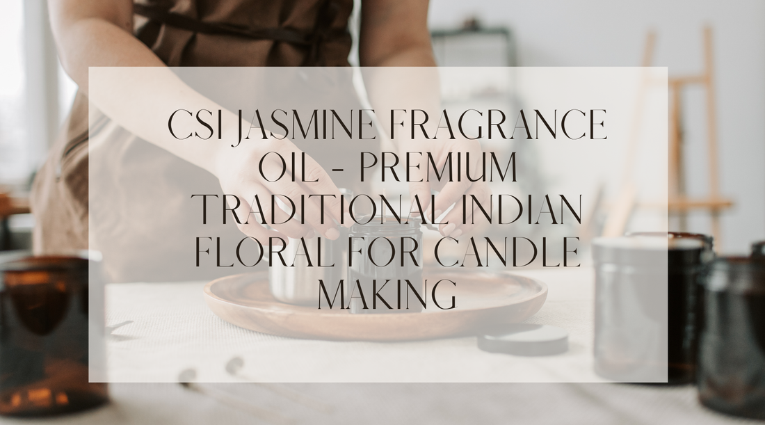 CSI Jasmine Fragrance Oil - Premium Traditional Indian Floral for Candle Making