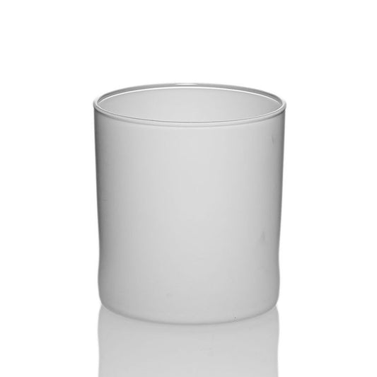 White Matte Glass Jar