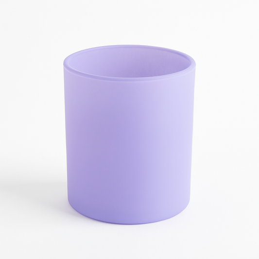 Purple Matte Glass Jar