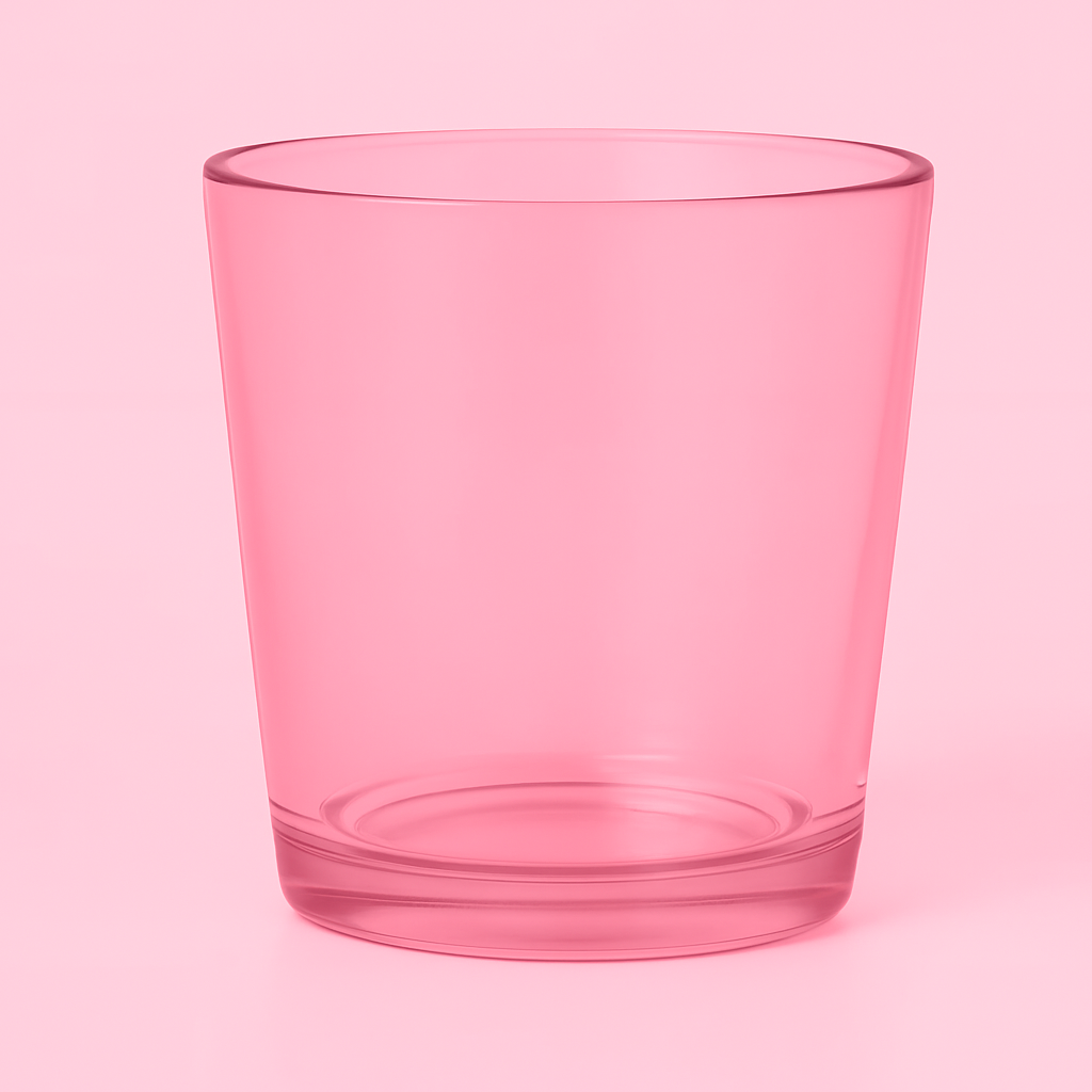 Pink Glass Votive Jar 70 gram