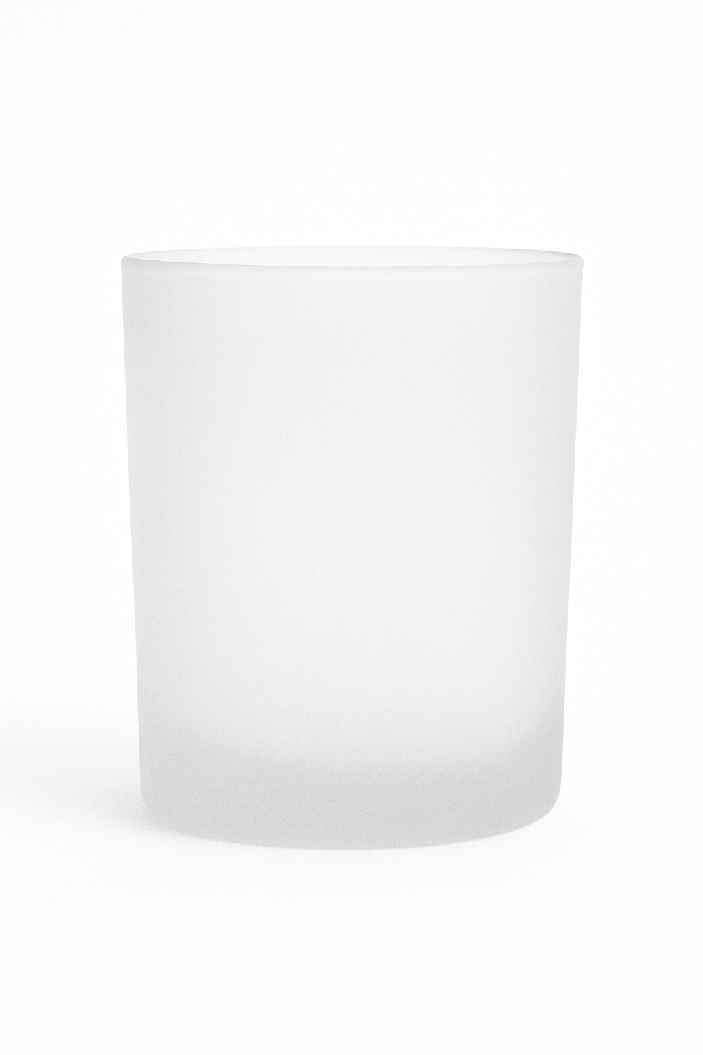 Clear Frosted Glass Jar