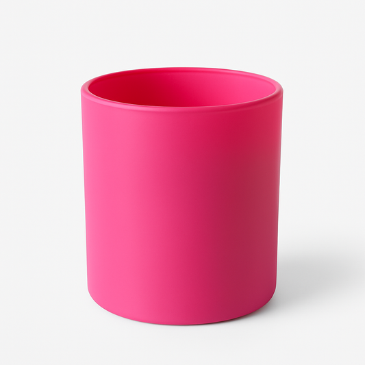 Pink Matte Glass Jar