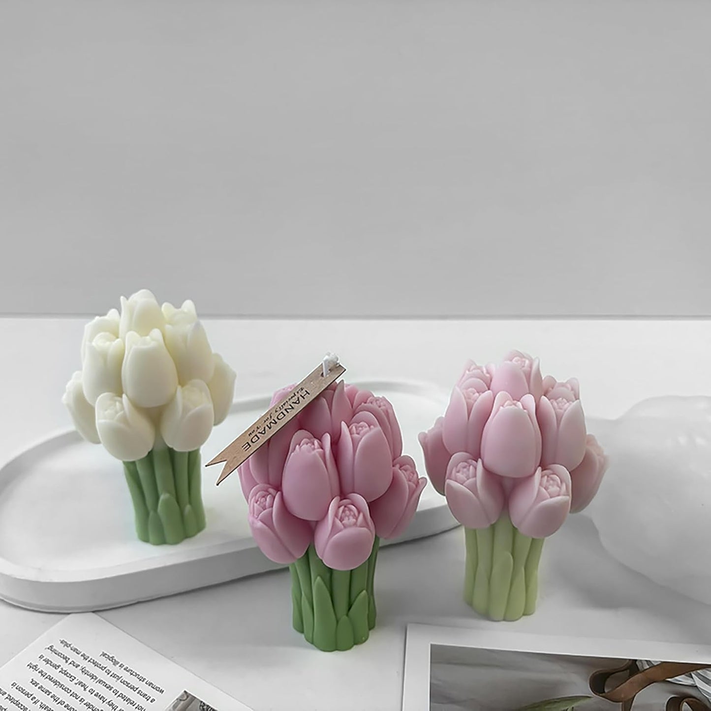 Tulip Flower Bouqet Candle Mould
